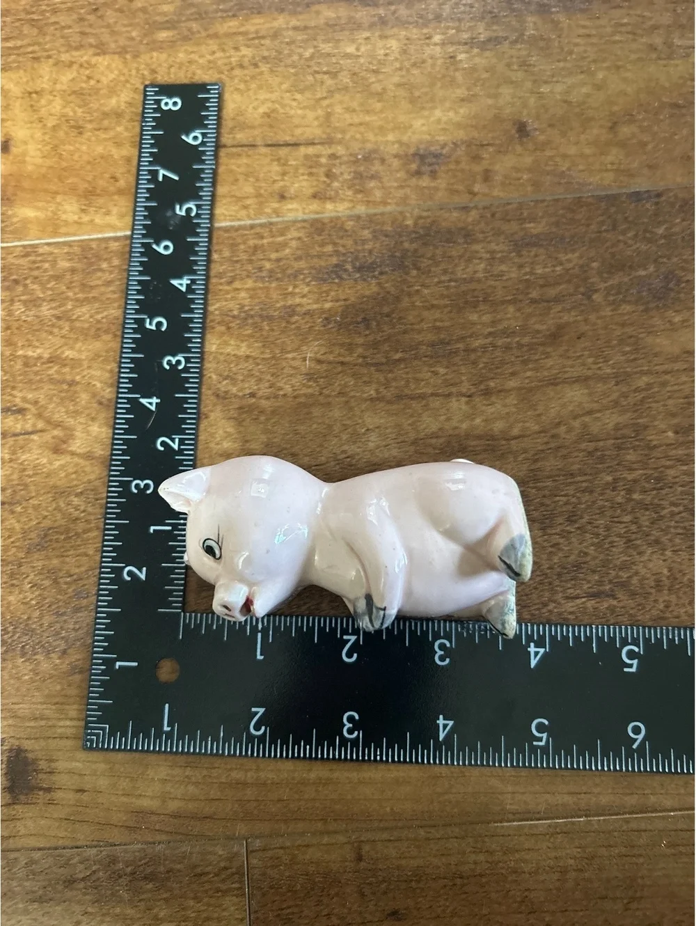 Vintage Pink Ceramic Pig Salt Shaker
